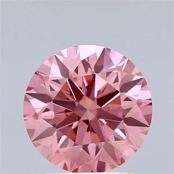2.06ct Round Lab Grown Diamond (Colour Fancy Vivid Pink, Clarity VS1, Cut ID, IGI Certified)