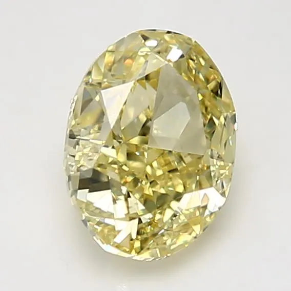 2.14ct Oval Natural Diamond (Colour Fancy Intense Yellow, Clarity VVS1, GIA Certified)