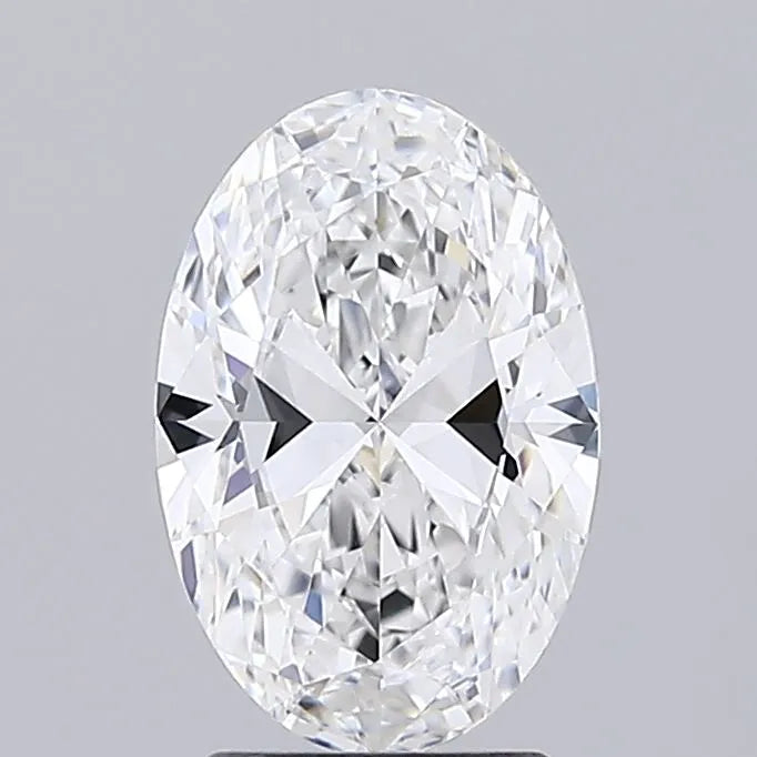 2.20ct Oval Lab Grown Diamond (Colour D, Clarity VVS2, IGI Certified)