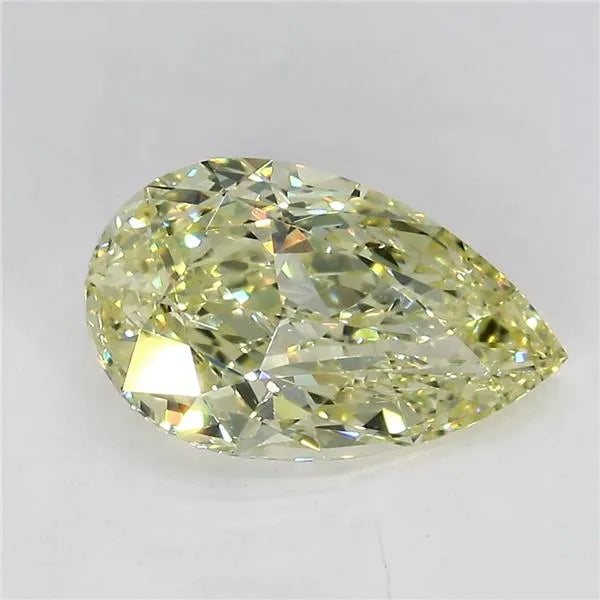2.21ct Pear Natural Diamond (Colour Fancy Yellow, Clarity VVS1, GIA Certified)