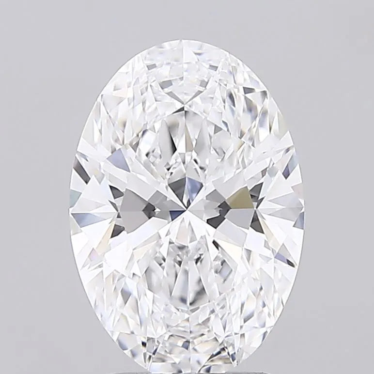 2.40ct Oval Lab Grown Diamond (Colour D, Clarity FL, Cut EX, IGI Certified)