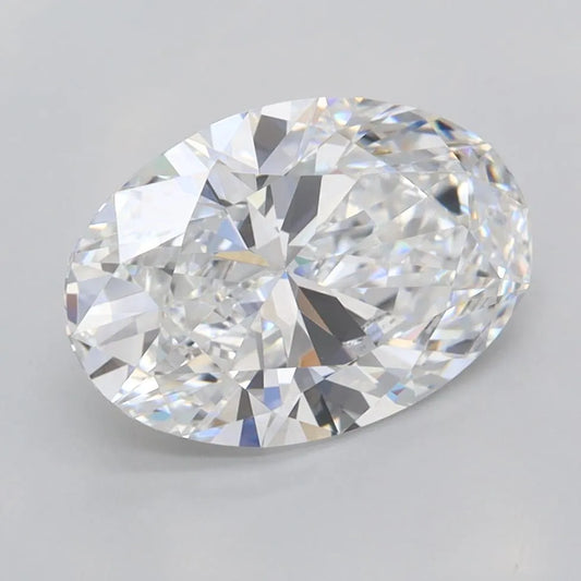 2.50ct Oval Lab Grown Diamond (Colour E, Clarity FL, IGI Certified)