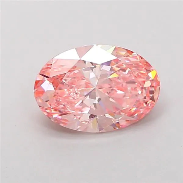2.50ct Oval Lab Grown Diamond (Colour Fancy Vivid Pink, Clarity VS2, IGI Certified)