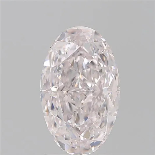 2.50ct Oval Natural Diamond (Colour Very Light Pink, Clarity IF, GIA Certified)