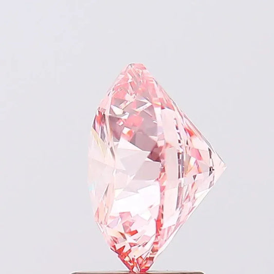 2.62ct Round Lab Grown Diamond (Colour Fancy Intense Pink, Clarity VVS2, Cut ID, IGI Certified)