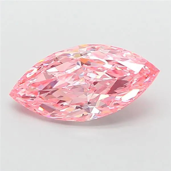 2.76ct Marquise Lab Grown Diamond (Colour Fancy Vivid Pink, Clarity VVS2, IGI Certified)