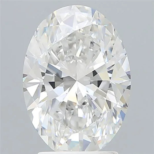 2.84ct Oval Lab Grown Diamond (Colour E, Clarity VVS2, IGI Certified)