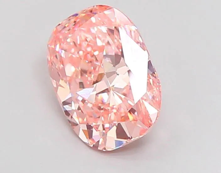 2.90ct Cushion modified Lab Grown Diamond (Colour Fancy Vivid Pink, Clarity VS1, IGI Certified)
