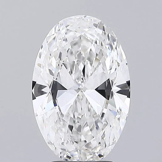 2.96ct Oval Lab Grown Diamond (Colour E, Clarity VVS2, IGI Certified)
