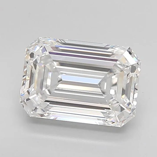 3.00ct Emerald Lab Grown Diamond (Colour D, Clarity IF, Cut EX, IGI Certified)
