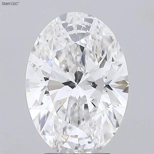 3.00ct Oval Lab Grown Diamond (Colour E, Clarity VS1, IGI Certified)