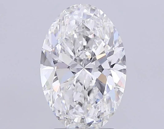 3.00ct Oval Lab Grown Diamond (Colour F, Clarity VVS2, IGI Certified)