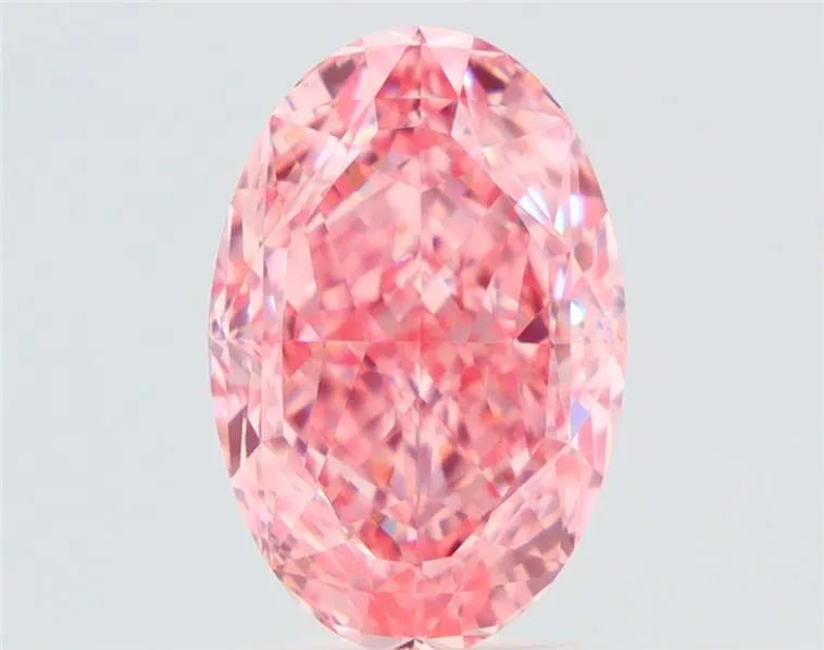3.01ct Oval Natural Diamond (Colour Fancy Vivid Pink, Clarity VS1, Cut GD, GIA Certified)