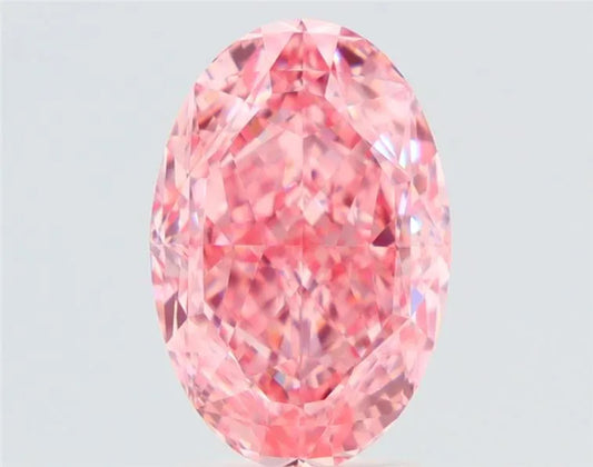 3.01ct Oval Natural Diamond (Colour Fancy Vivid Pink, Clarity VS1, Cut GD, GIA Certified)