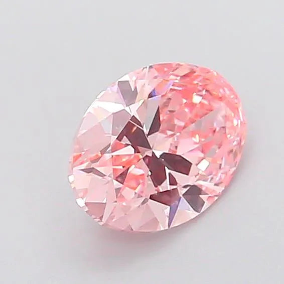 3.02ct Oval Lab Grown Diamond (Colour Fancy Vivid Pink, Clarity VVS2, IGI Certified)