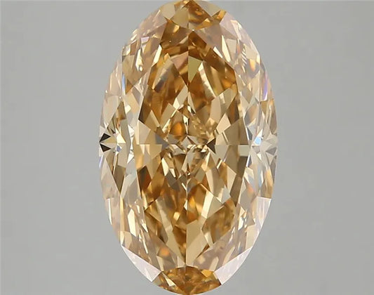 4.14ct Oval Natural Diamond (Colour Fancy Yellow, Clarity IF, GIA Certified)