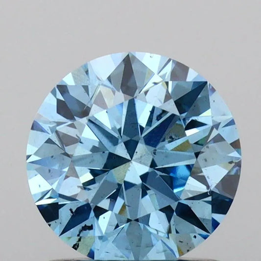 Diament Okrągły 1.04 ct Fancy Vivid Blue SI2 IGI – Diament Expert, Idealny Do Pierścionka Zaręczynowego i Biżuterii