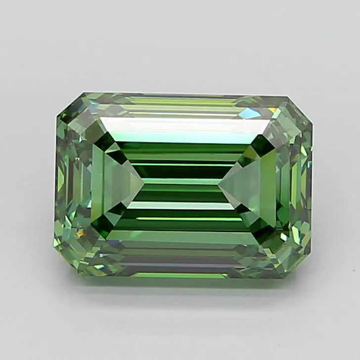 6.03ct Emerald Lab Grown Diamond (Colour Fancy Vivid Green, Clarity VVS2, IGI Certified)