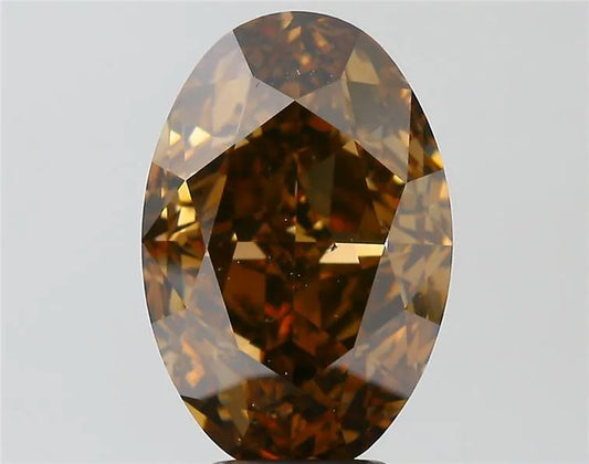 7.02ct Oval Natural Diamond (Colour Fancy Dark Brown, Clarity SI2, GIA Certified)