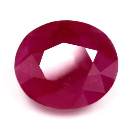 9.07ct Oval Natural Ruby (Colour Red, Clarity Moderately Included, Cut Faceted)