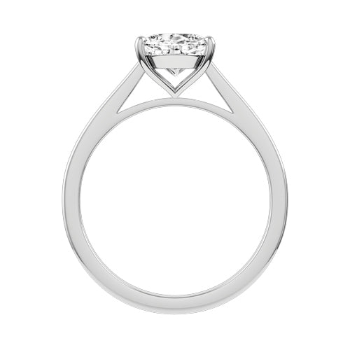 Oval Lab-grown Diamond Bridal Ring — front