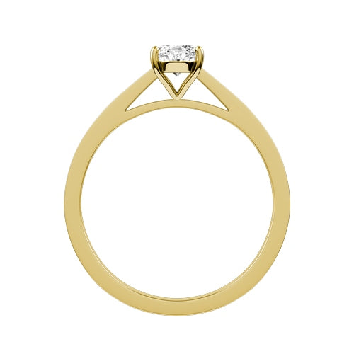 Oval Lab-grown Diamond Bridal Ring — front