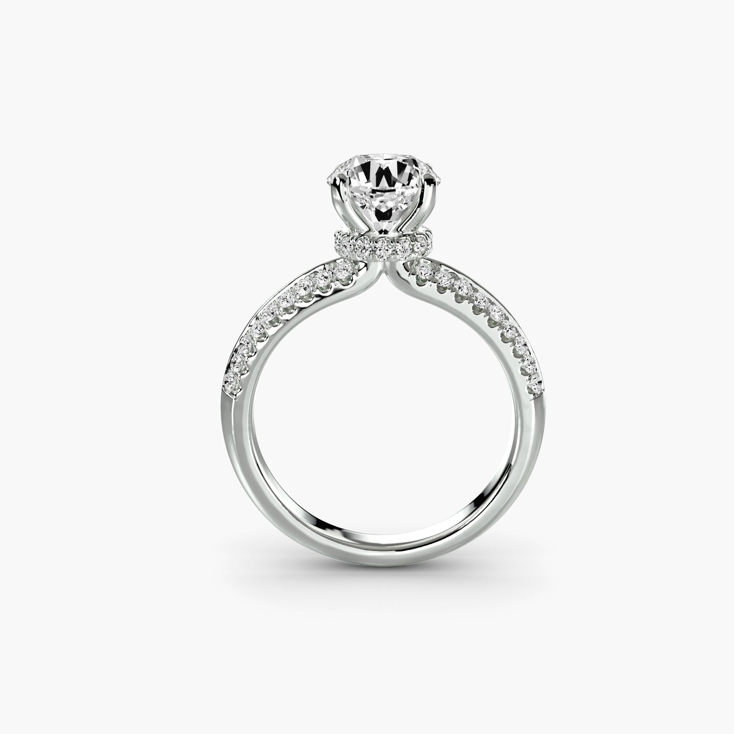 Pierścionek zaręczynowy Solitaire with Pavé - oprawa