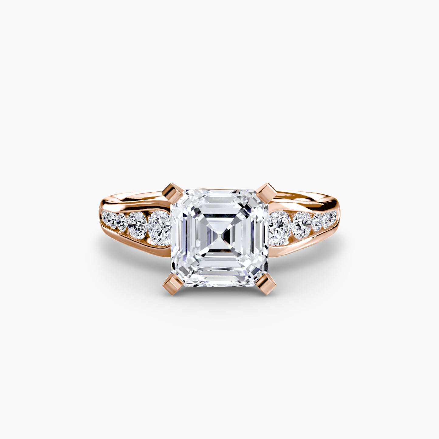 Pierścionek zaręczynowy Solitaire with Pavé 2 - oprawa