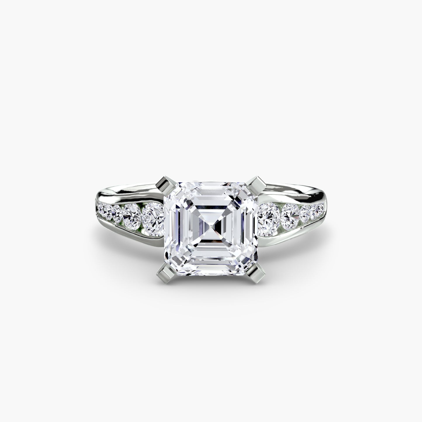Pierścionek zaręczynowy Solitaire with Pavé 2 - oprawa