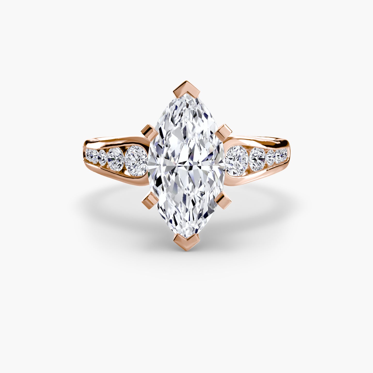 Pierścionek zaręczynowy Solitaire with Pavé 2 - oprawa