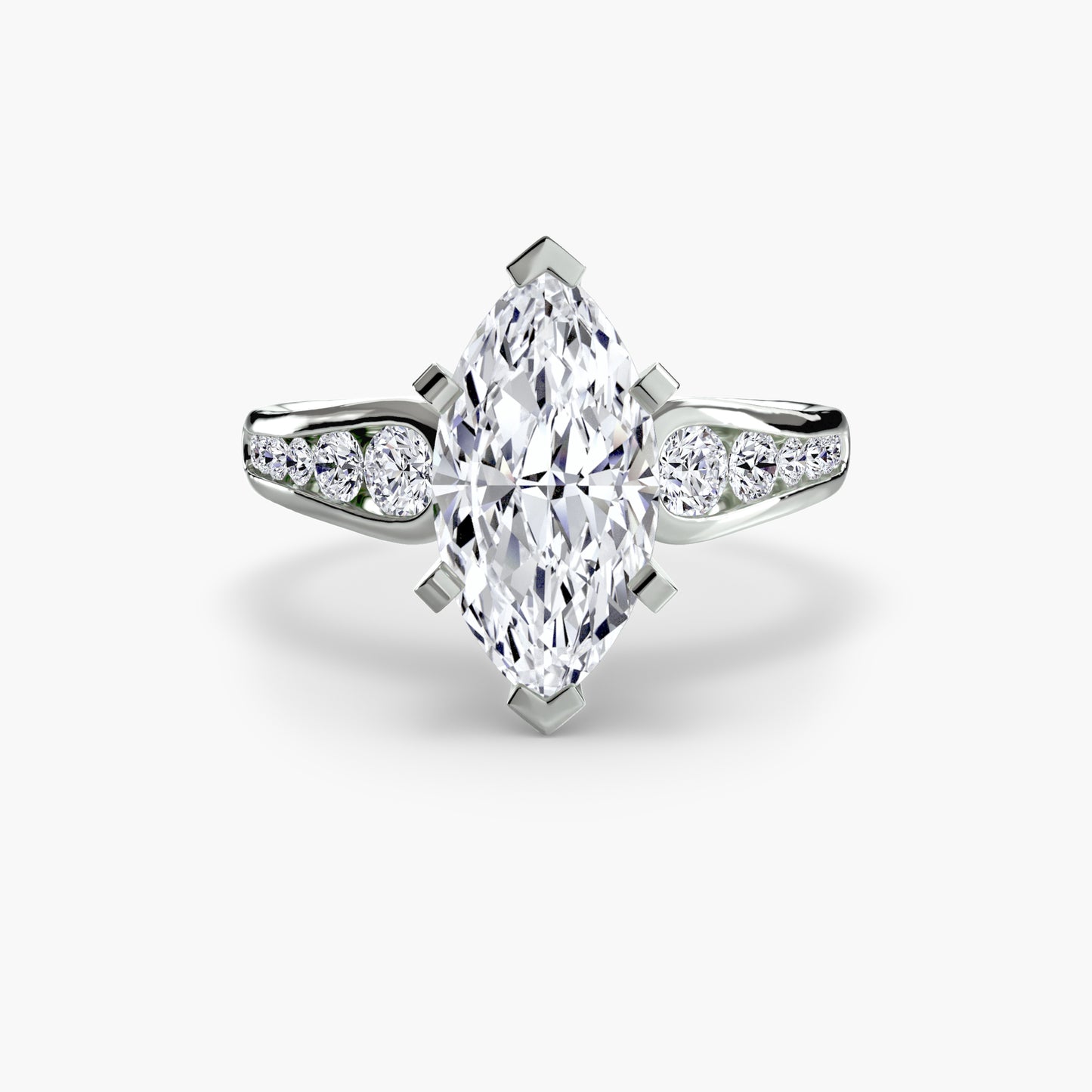 Pierścionek zaręczynowy Solitaire with Pavé 2 - oprawa
