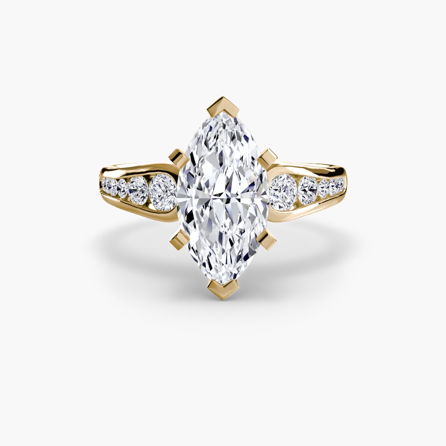 Pierścionek zaręczynowy Solitaire with Pavé 2 - oprawa