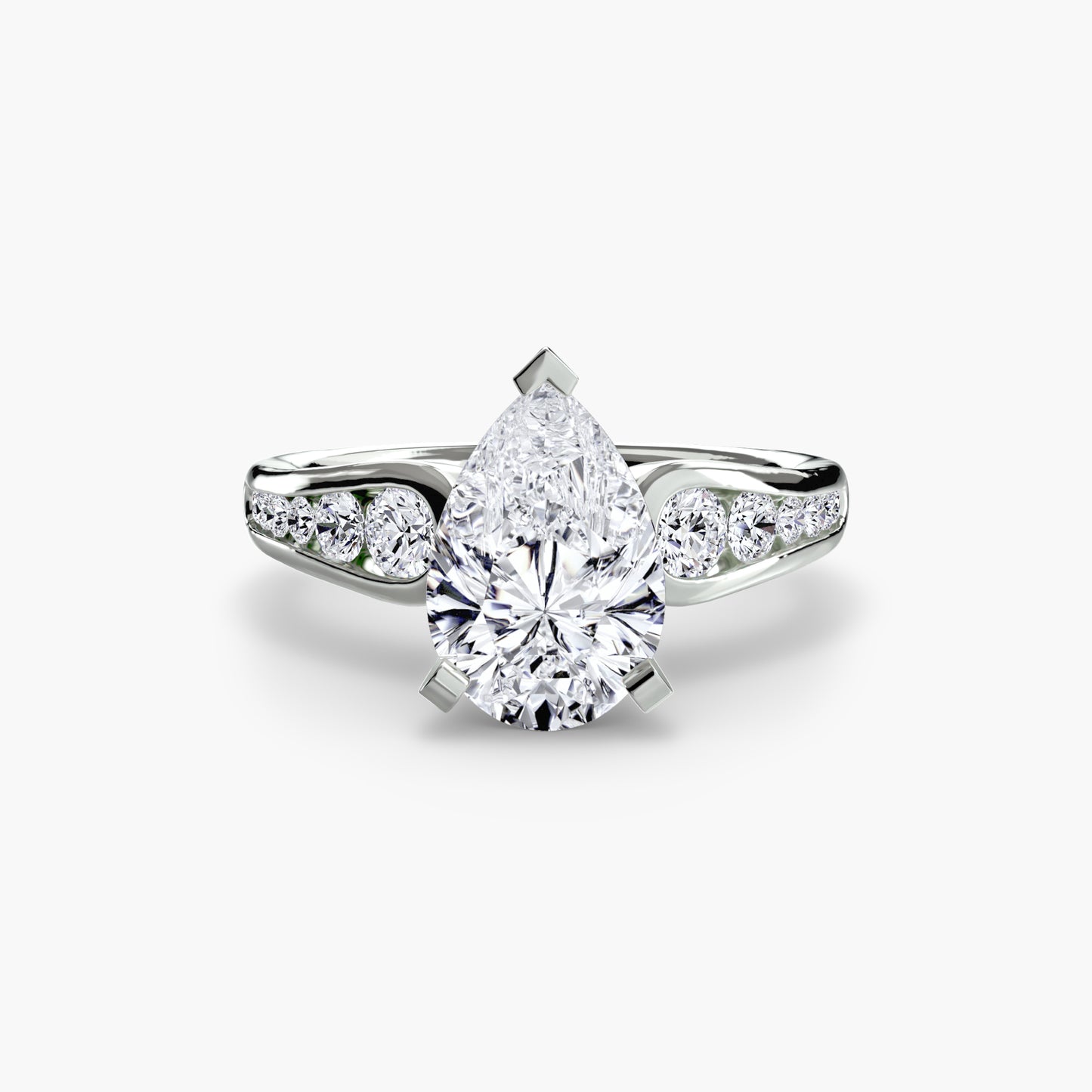Pierścionek zaręczynowy Solitaire with Pavé 2 - oprawa