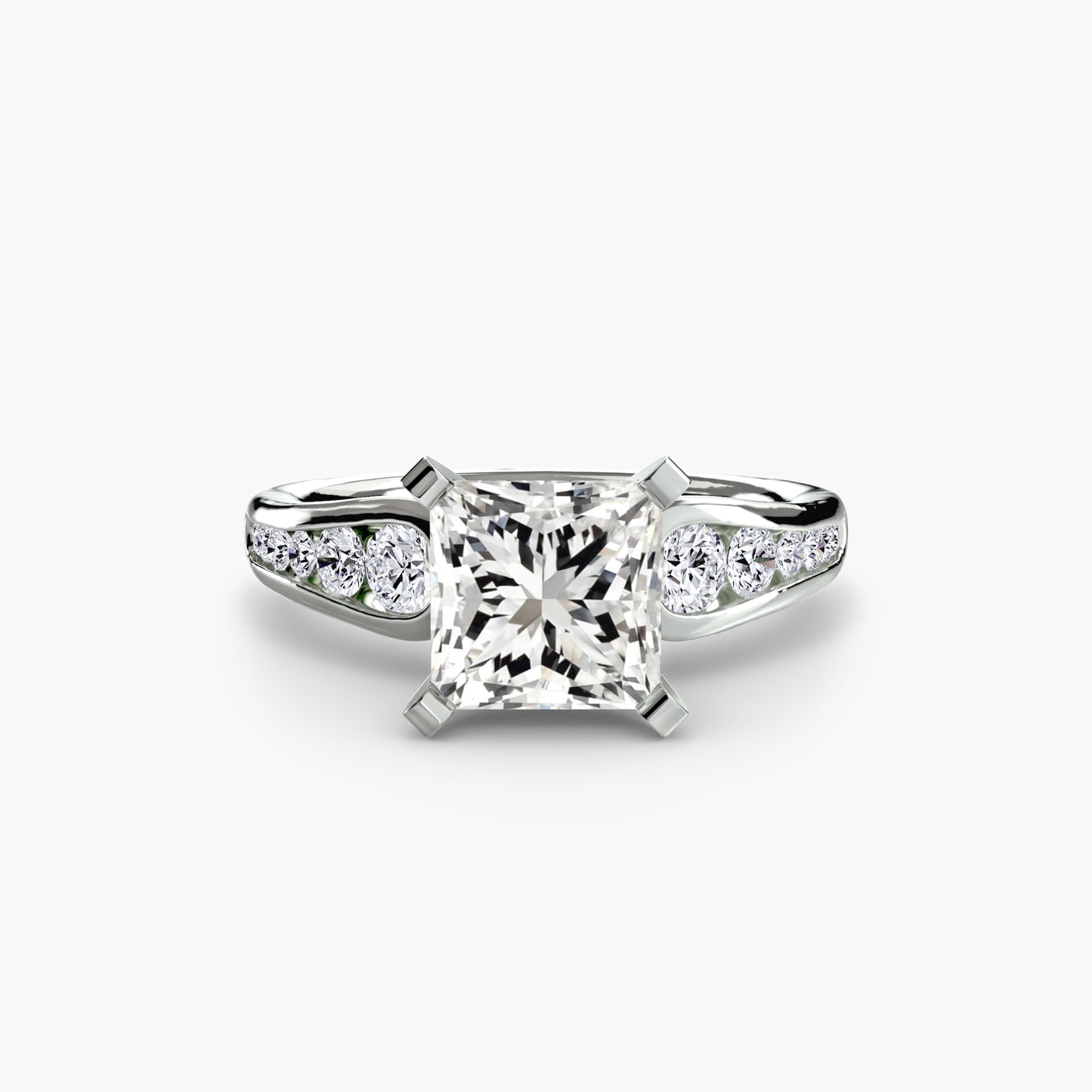 Pierścionek zaręczynowy Solitaire with Pavé 2 - oprawa