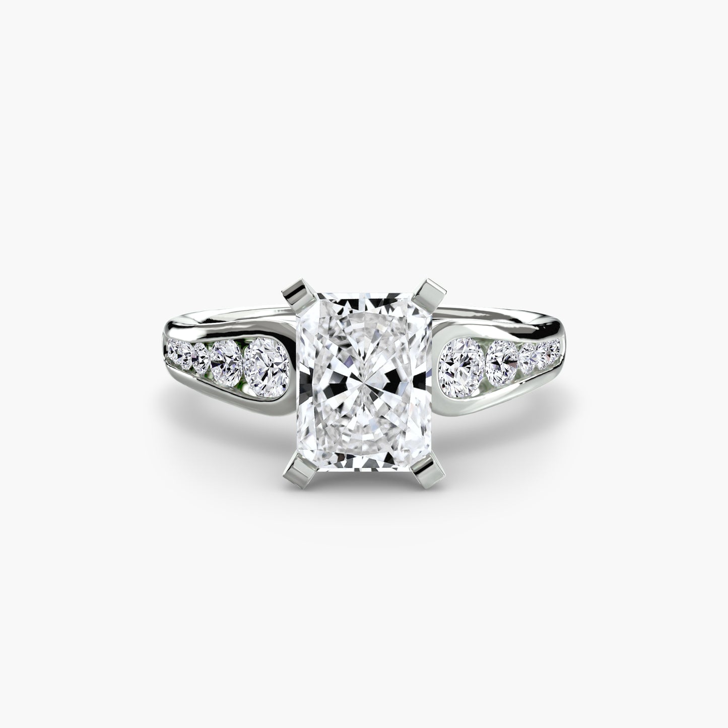 Pierścionek zaręczynowy Solitaire with Pavé 2 - oprawa