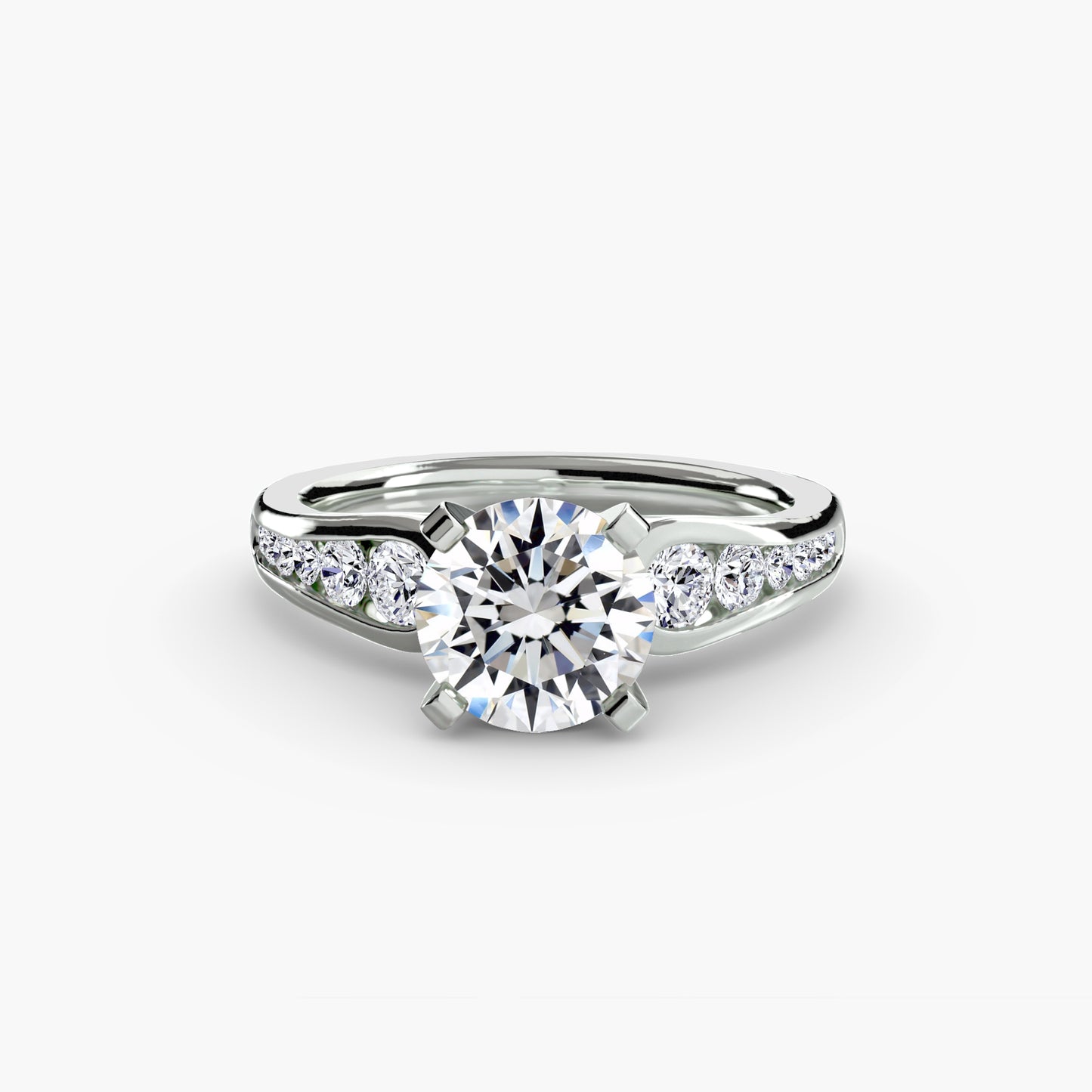 Pierścionek zaręczynowy Solitaire with Pavé 2 - oprawa