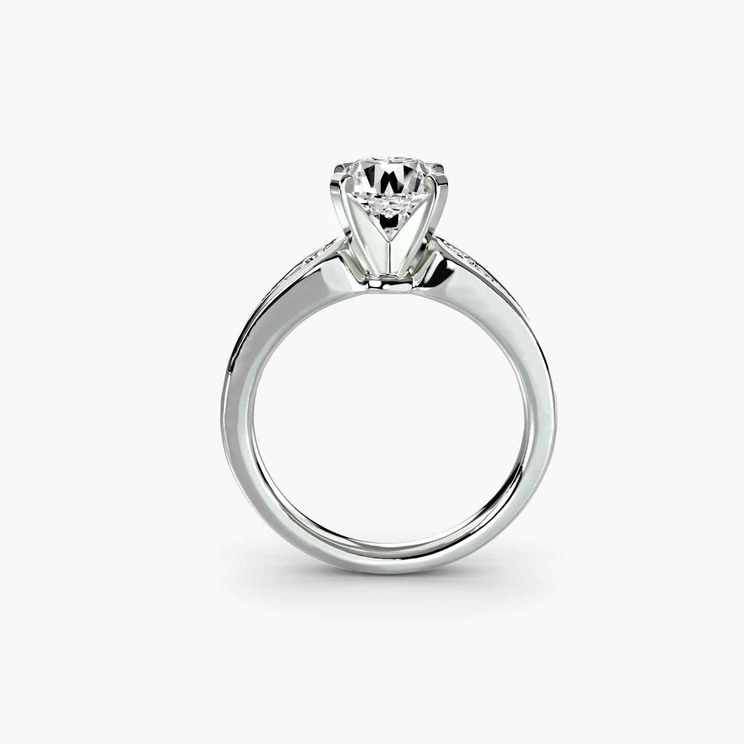 Pierścionek zaręczynowy Solitaire with Pavé 2 - oprawa