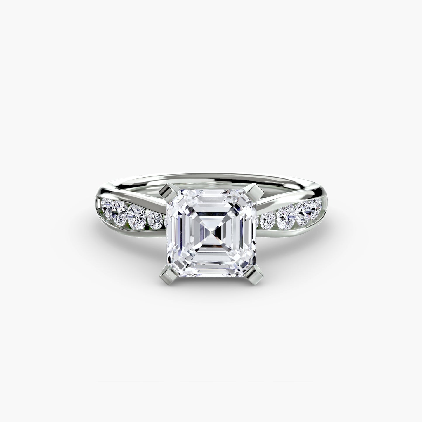 Pierścionek zaręczynowy Solitaire with Pavé 3 - oprawa