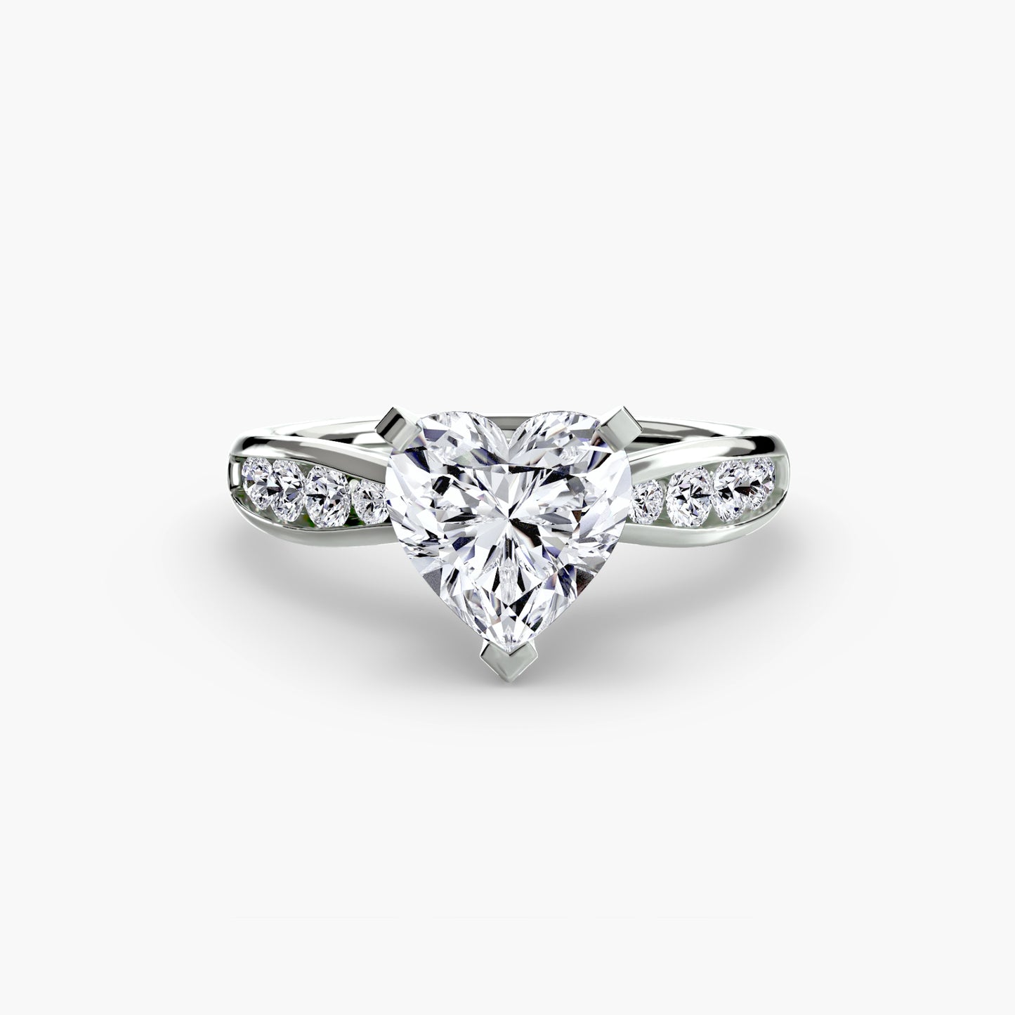 Pierścionek zaręczynowy Solitaire with Pavé 3 - oprawa