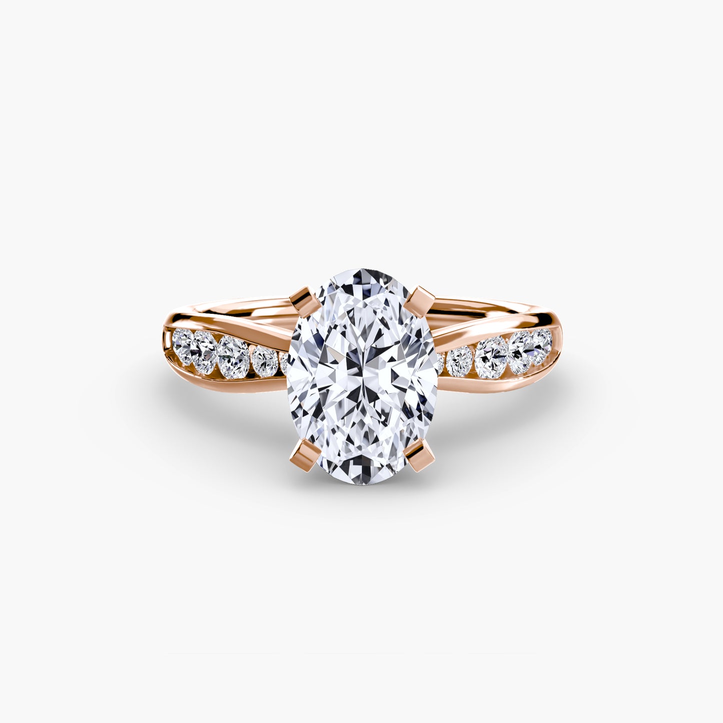 Pierścionek zaręczynowy Solitaire with Pavé 3 - oprawa
