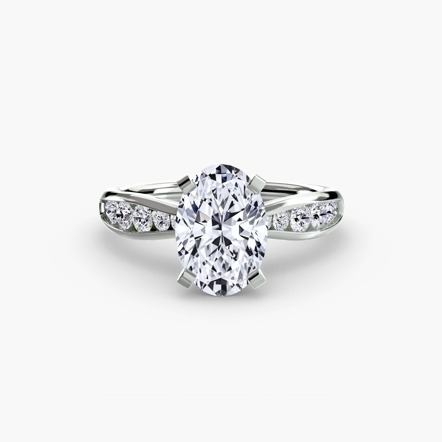 Pierścionek zaręczynowy Solitaire with Pavé 3 - oprawa