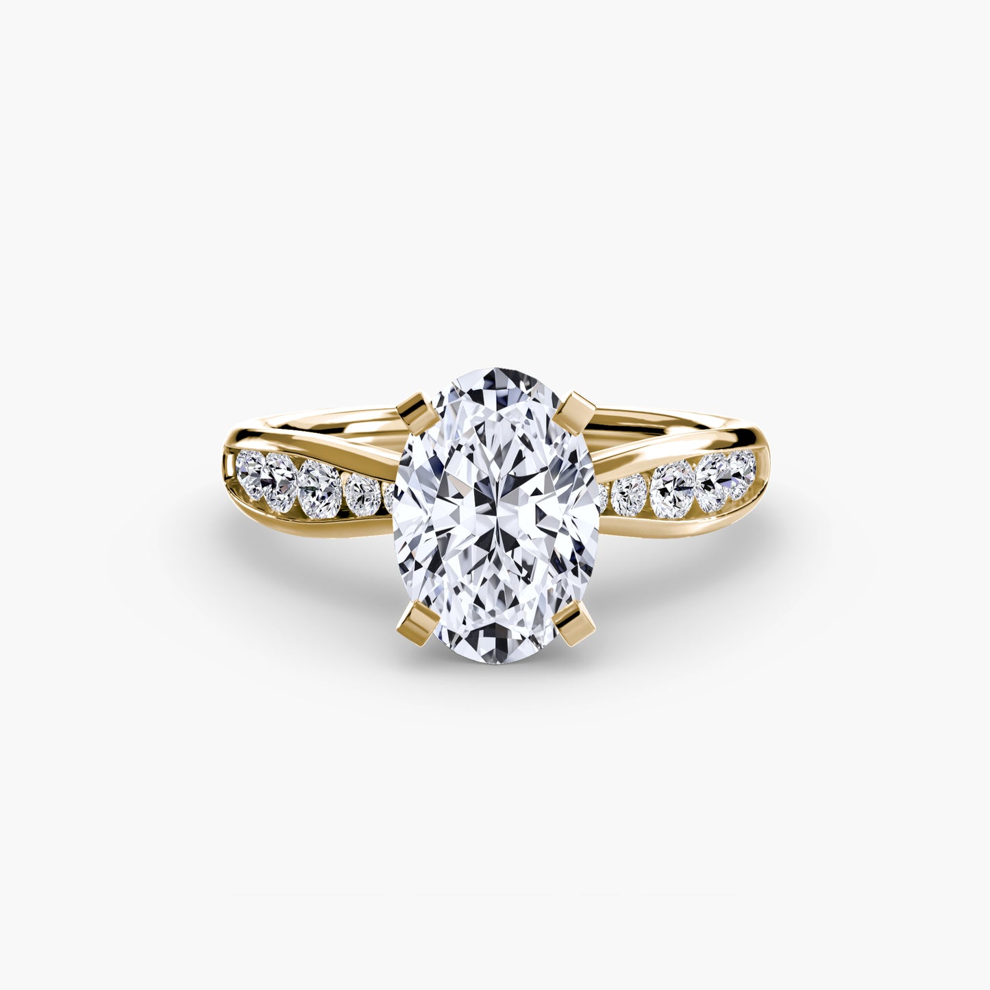 Pierścionek zaręczynowy Solitaire with Pavé 3 - oprawa