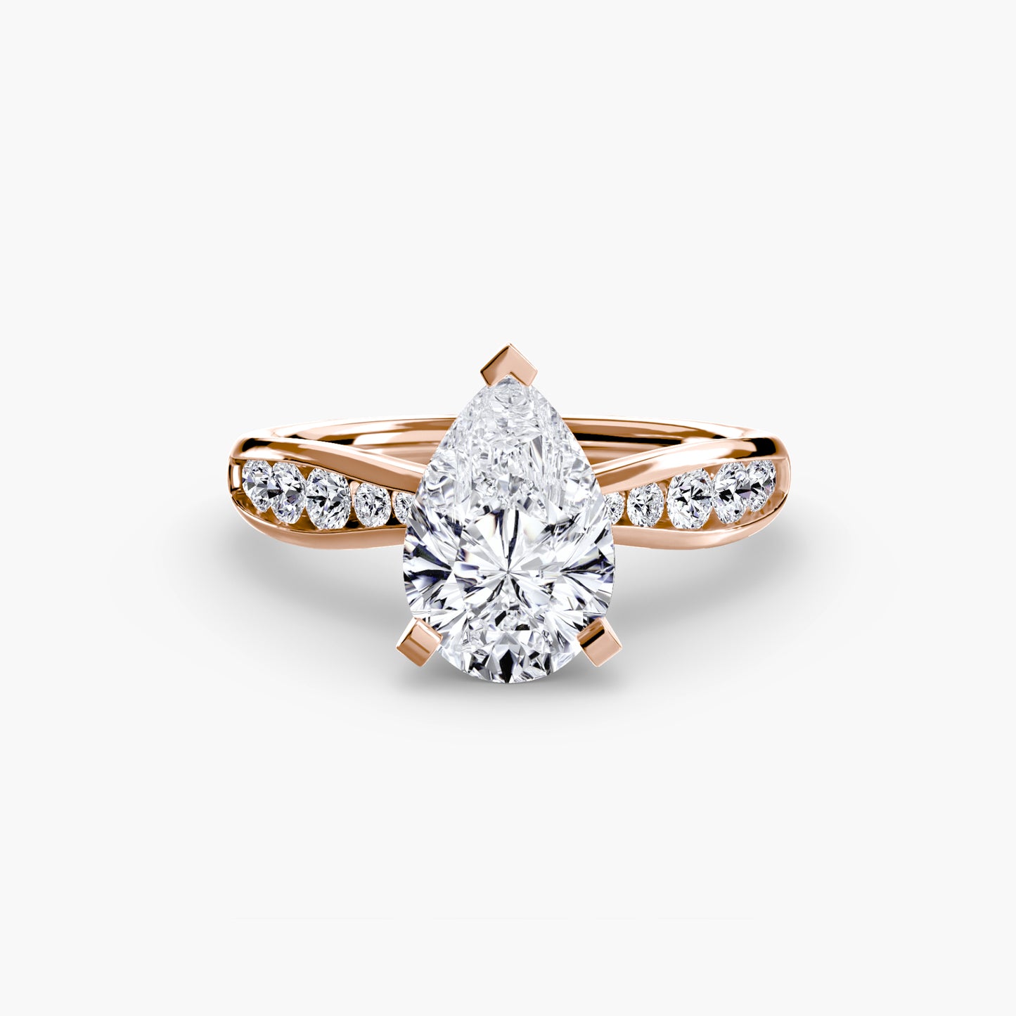 Pierścionek zaręczynowy Solitaire with Pavé 3 - oprawa