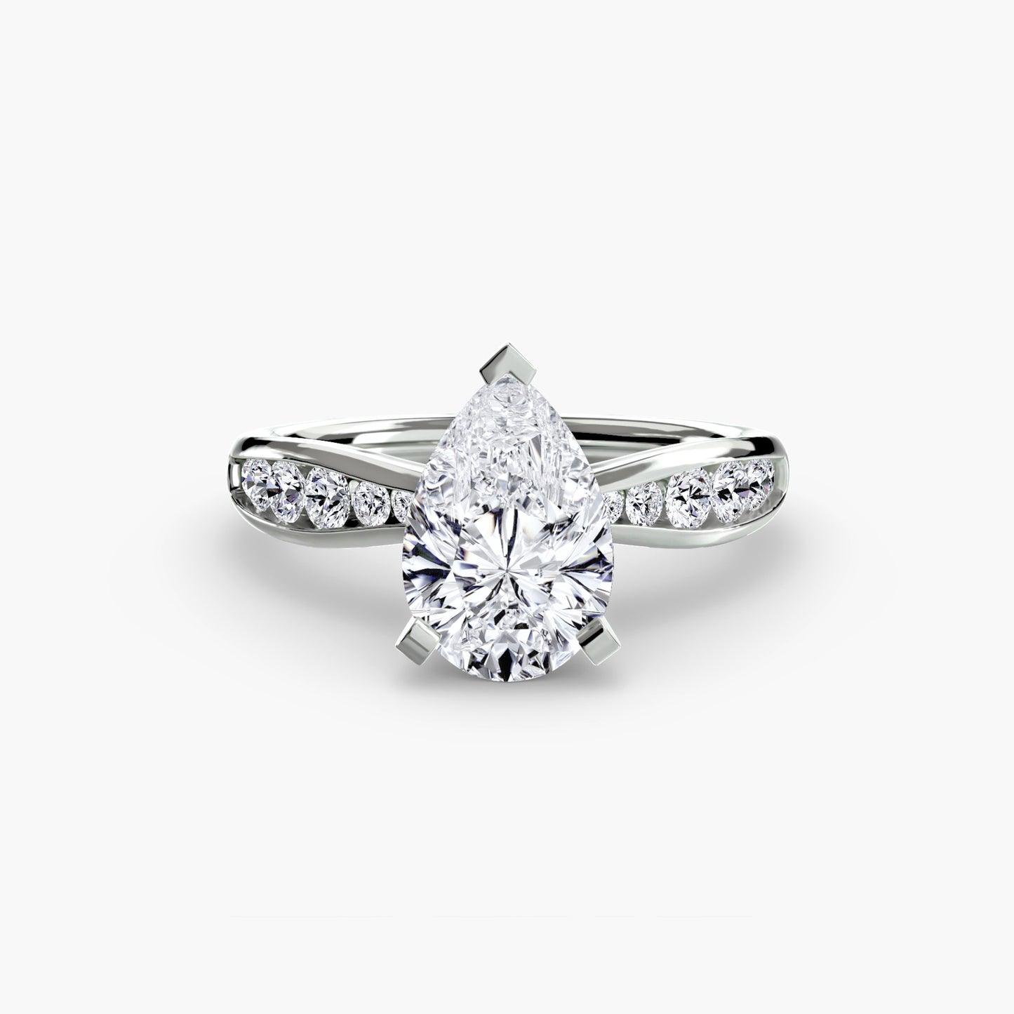 Pierścionek zaręczynowy Solitaire with Pavé 3 - oprawa