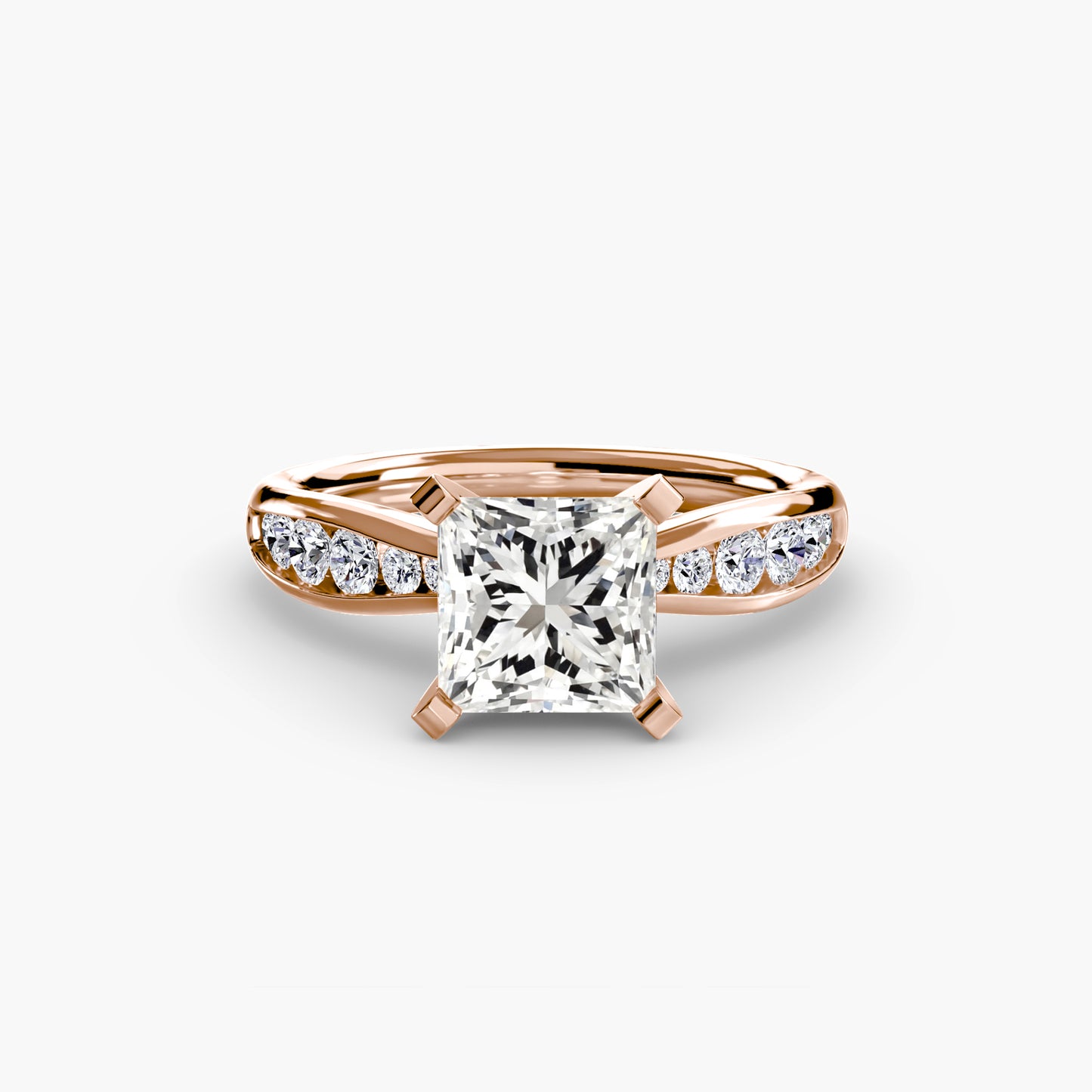 Pierścionek zaręczynowy Solitaire with Pavé 3 - oprawa