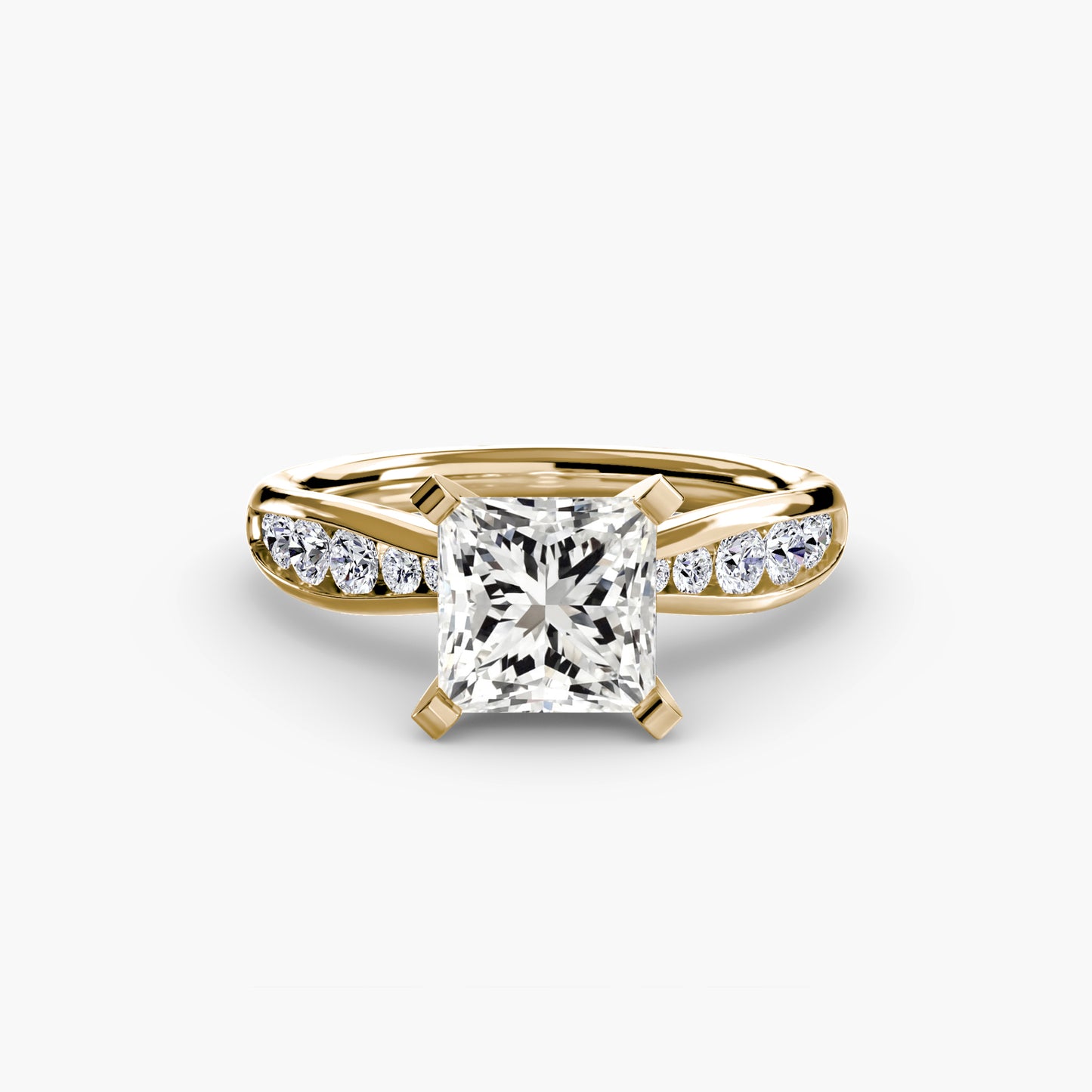 Pierścionek zaręczynowy Solitaire with Pavé 3 - oprawa