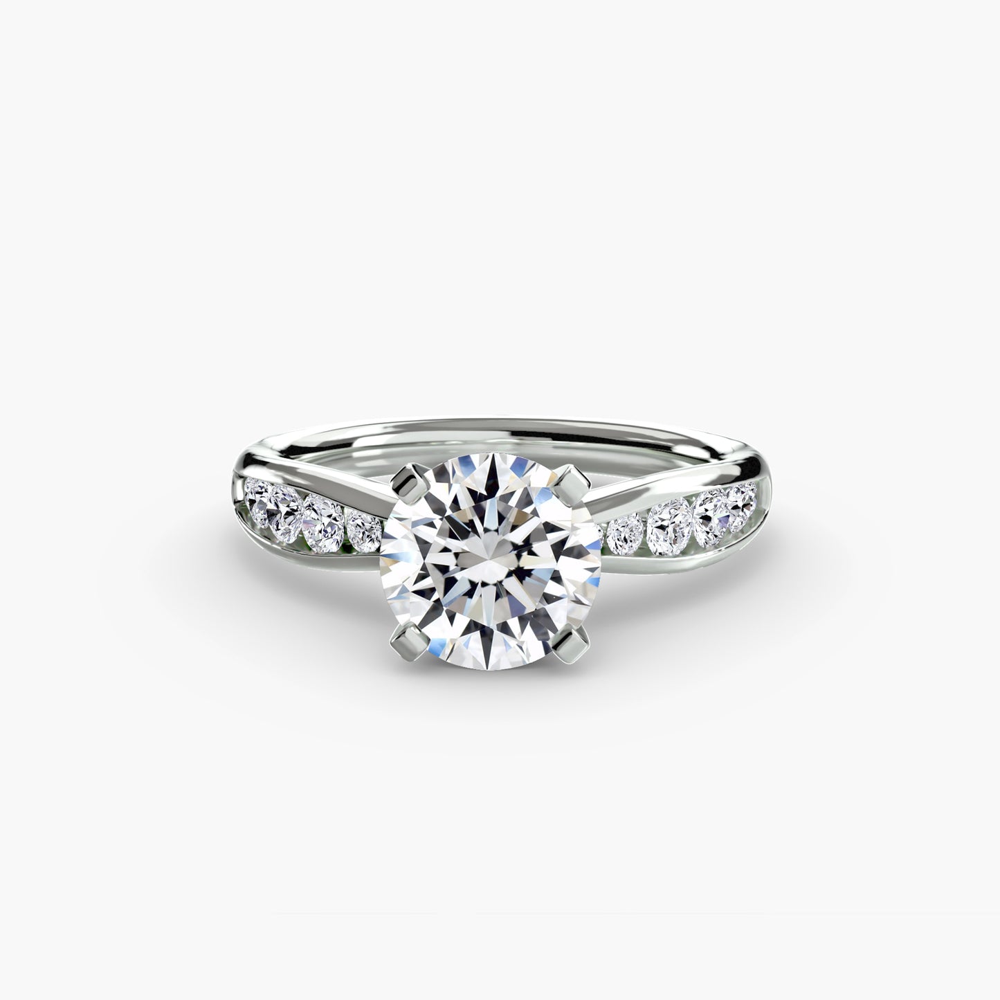 Pierścionek zaręczynowy Solitaire with Pavé 3 - oprawa