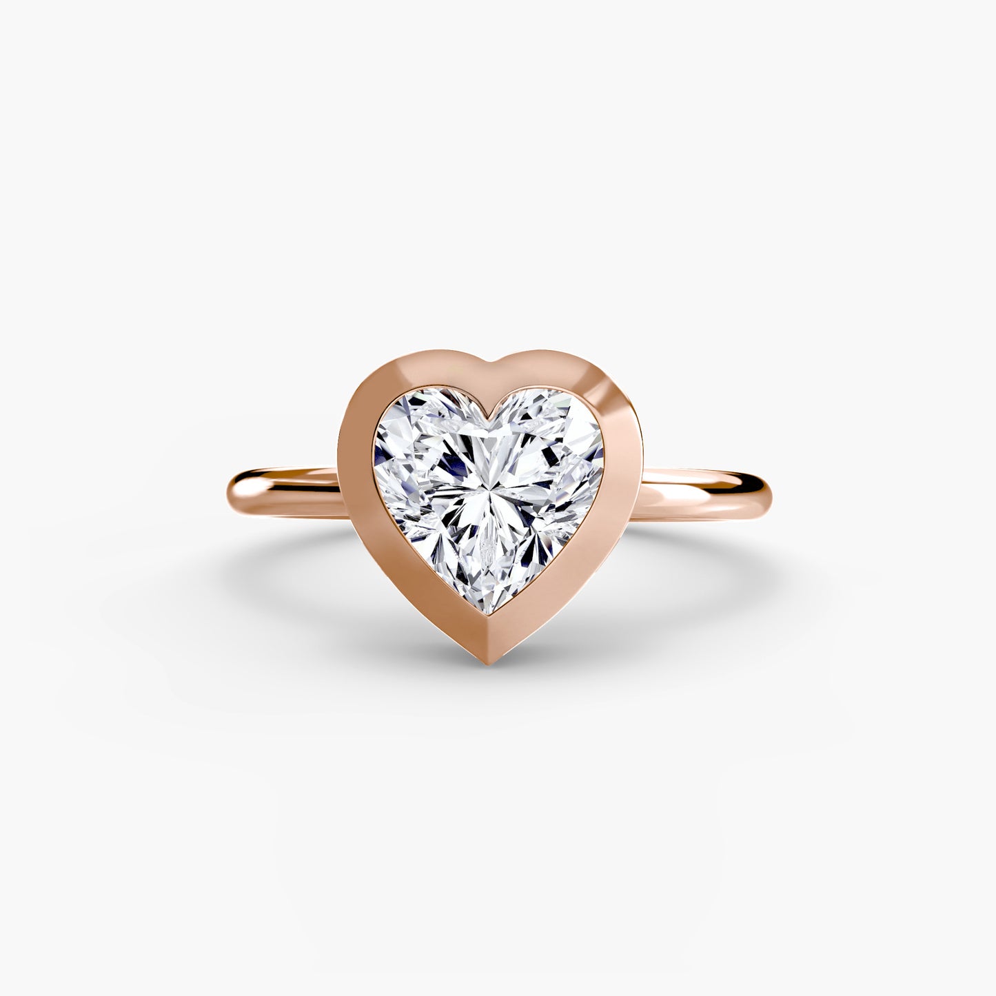 The Bezel Set Solitaire Engagement Ring - setting