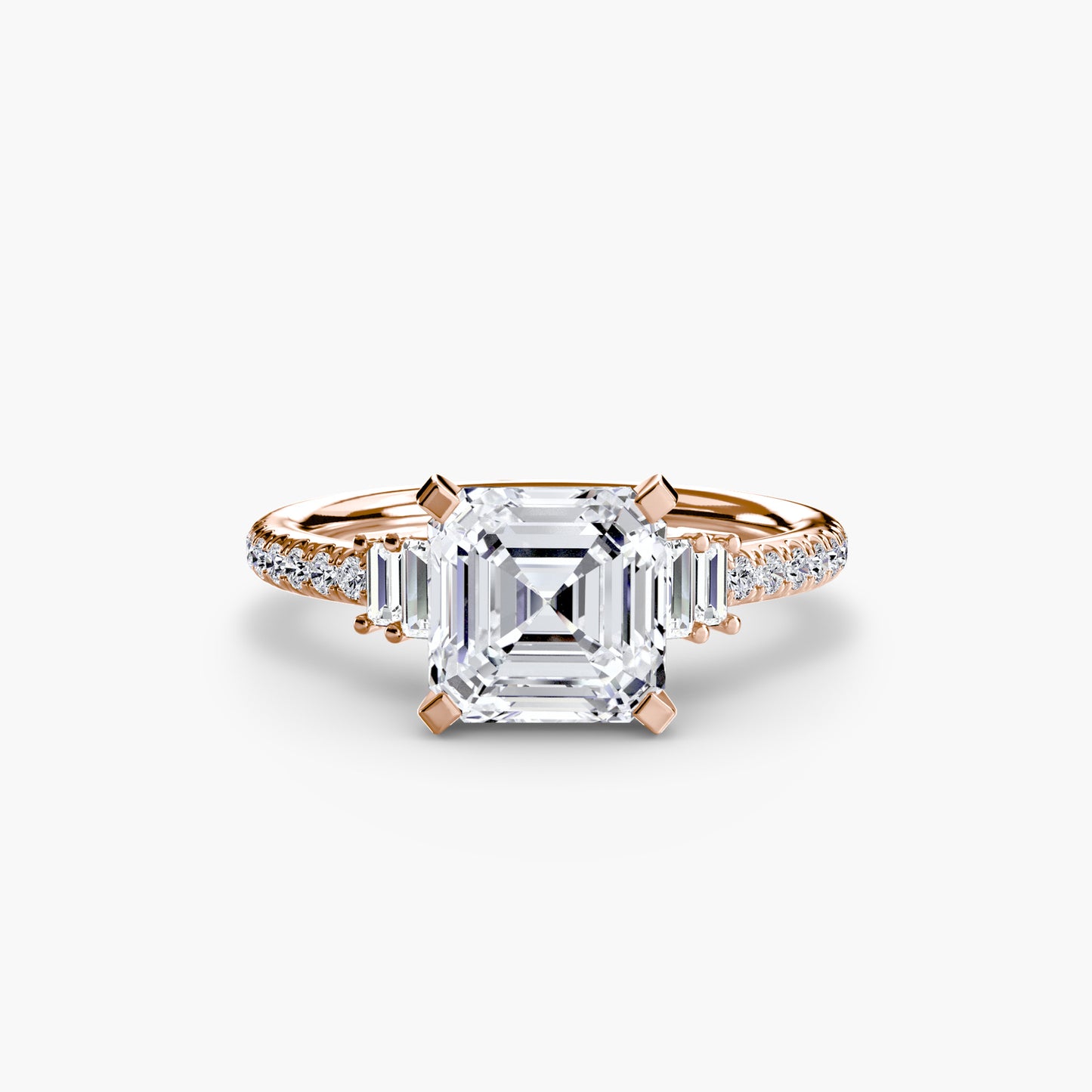 Pierścionek zaręczynowy Solitaire with Pavé 4 - oprawa