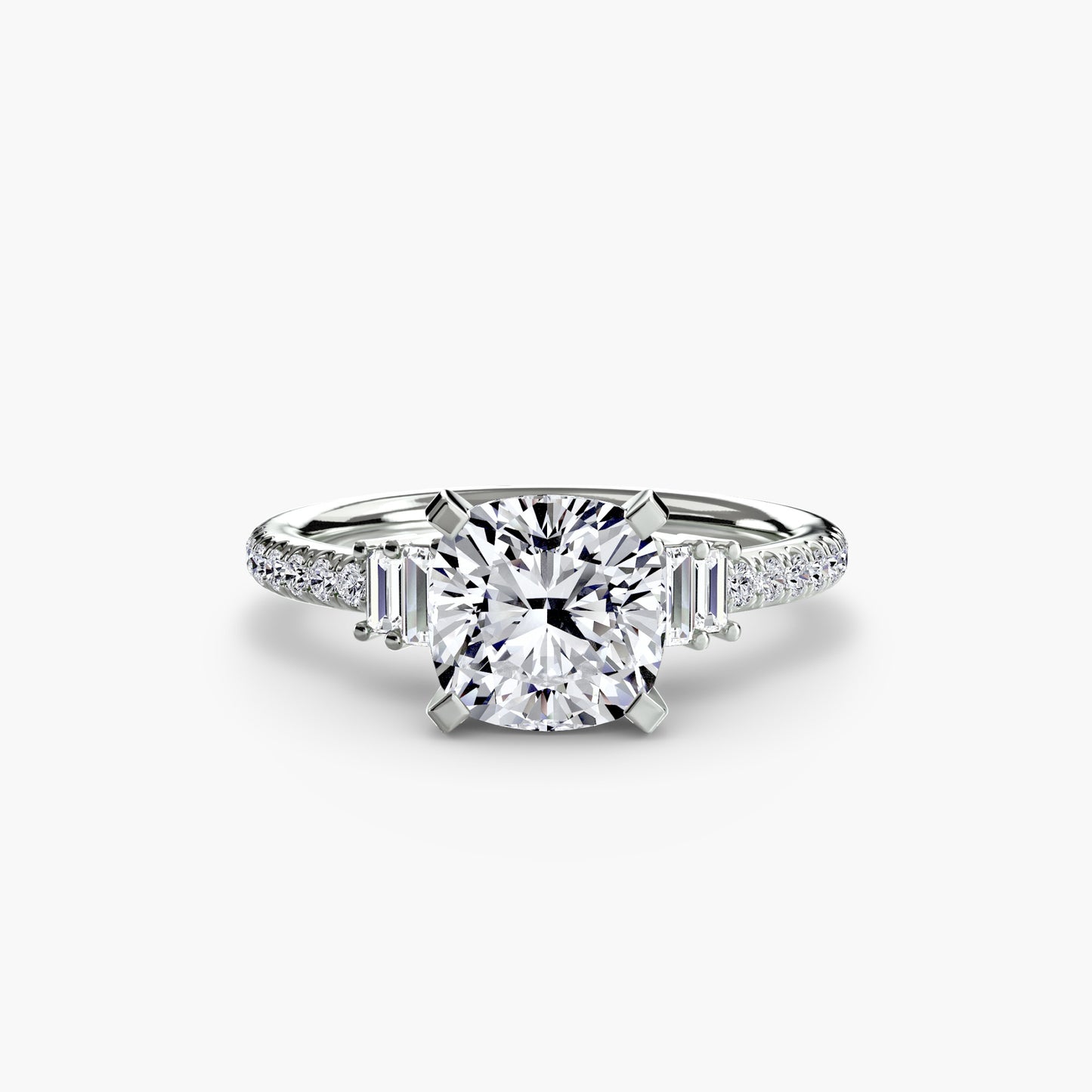 Pierścionek zaręczynowy Solitaire with Pavé 4 - oprawa